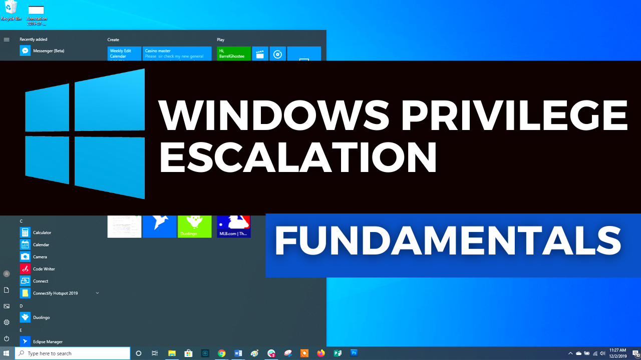 Windows Privilege Escalation Fundamentals Hackersploit Blog